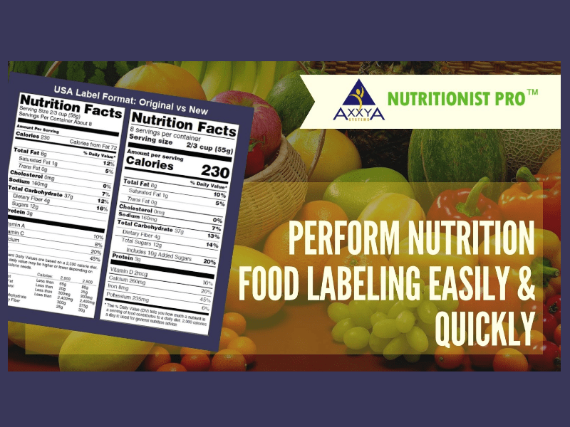 Nutrition Food Label Maker Application