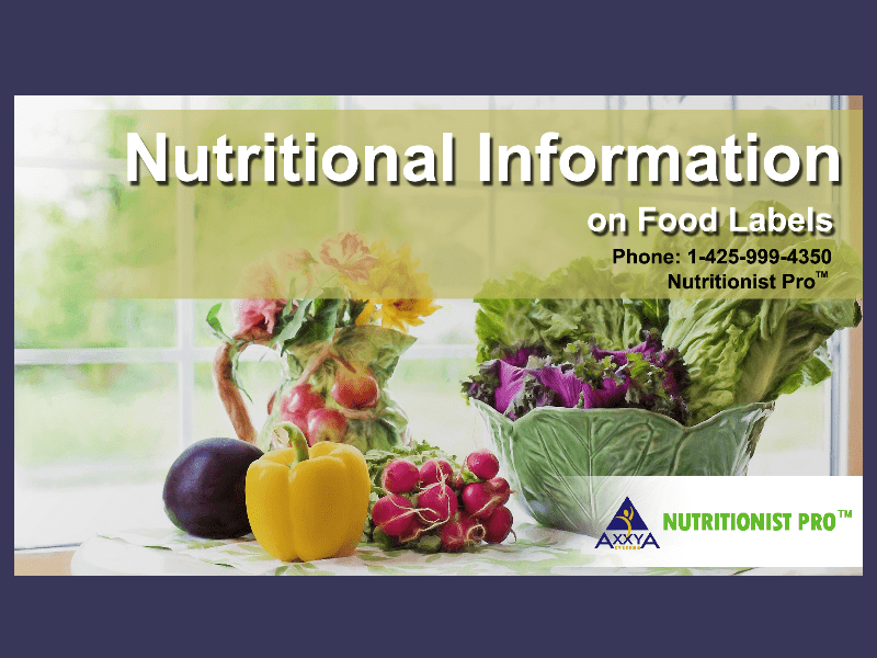 Nutritional Information on Food Labels