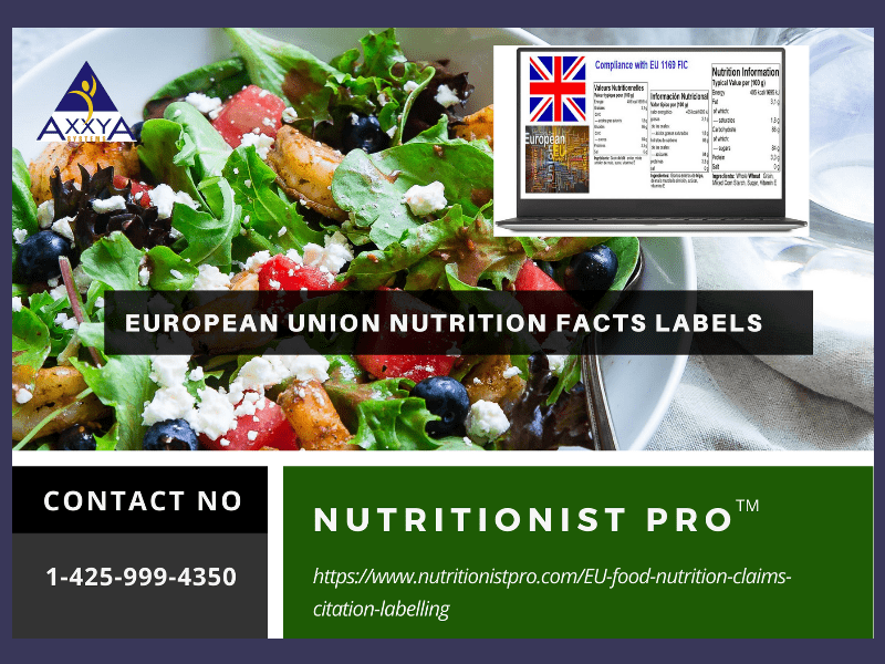 European Union Nutrition Facts Labels