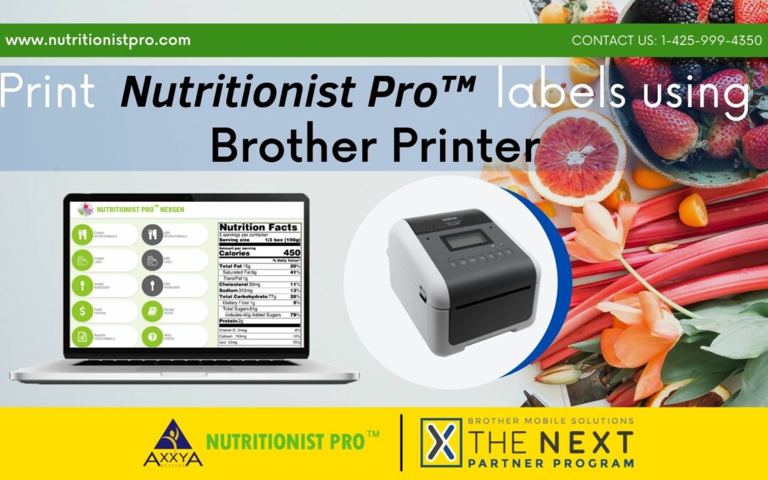 Dual Convenience of Food Label Creation and Printing: Print Food Labels Using Portable Brother Printers