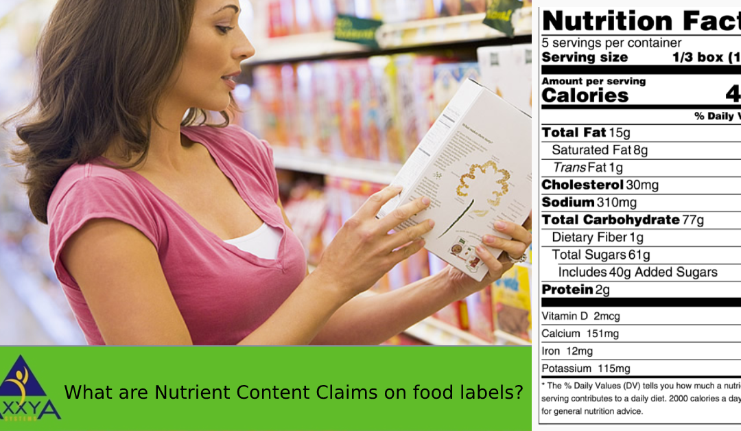 What are Nutrient Content Claims on food labels?