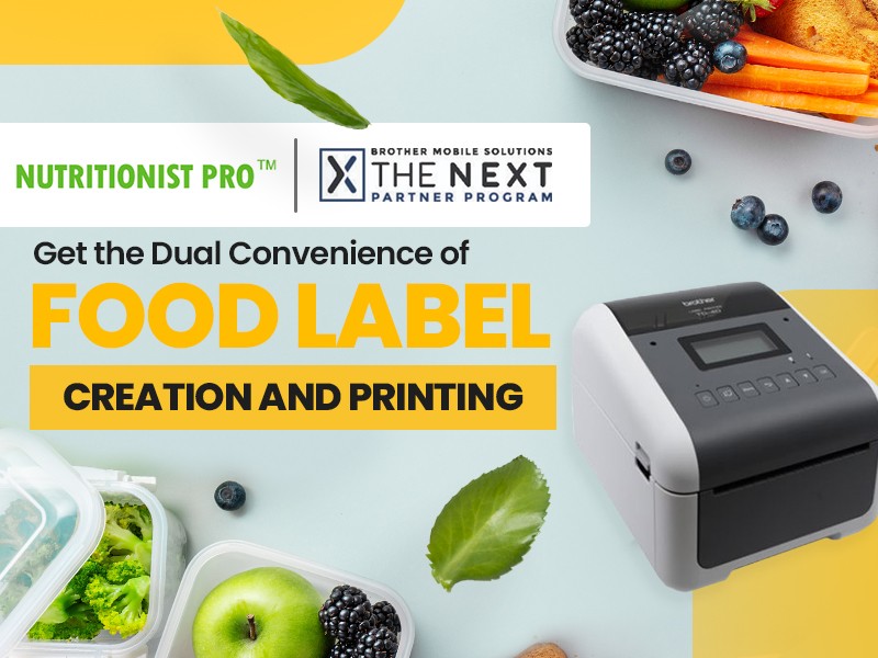 Get the Dual Convenience of Food Label Creation and Printing by Printing Food Labels With Portable Brother Printers